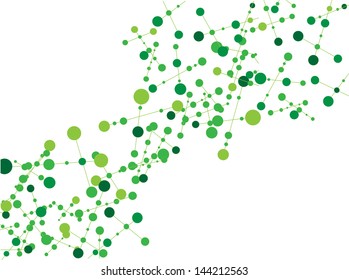 eps10, dna molecule, abstract background