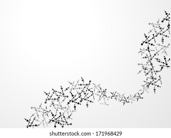 eps10, dna molecule, abstract background 