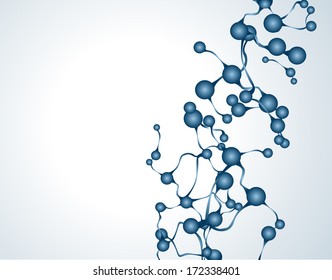 eps10, dna molecule, abstract background 