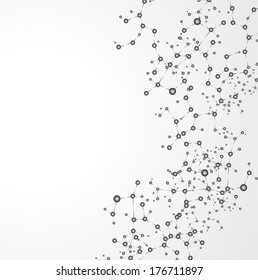 eps10, dna molecule, abstract background 