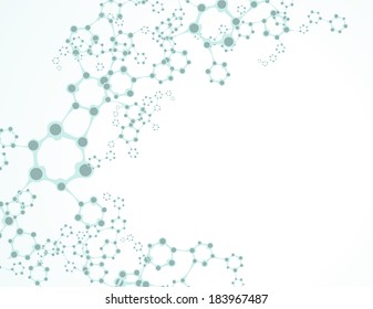 eps10, dna molecule, abstract background 