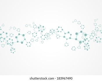 eps10, dna molecule, abstract background 