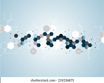 eps10, dna molecule, abstract background 