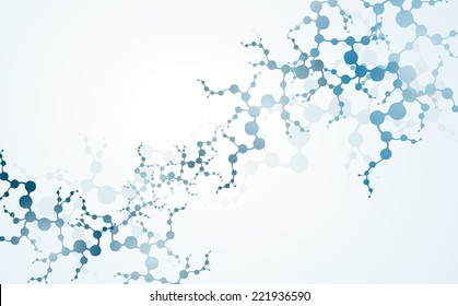 eps10, dna molecule, abstract background