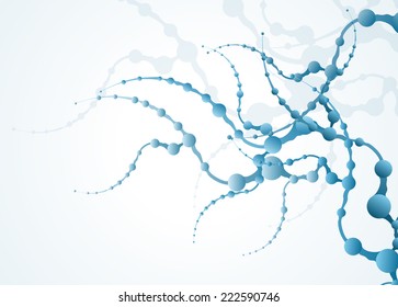 eps10, dna molecule, abstract background 