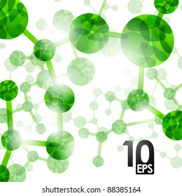 eps10, dna molecule, abstract background