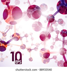 eps10, dna molecule, abstract background