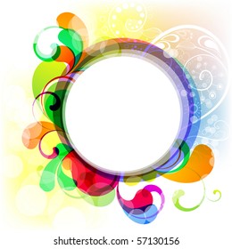 EPS10. Editable cheerful frame for your design