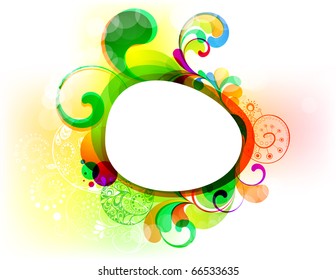 EPS10. Editable frame for your colorful design.
