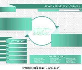 Eps10 Editable Vector Website Concept