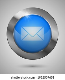 Botón de correo electrónico EPS10. Perfecto para tu sitio web o aplicación o para cualquier uso que quieras hacer de ella.