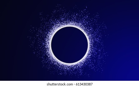 eps10. Energy flows with explosion and a multitude of gloss particles