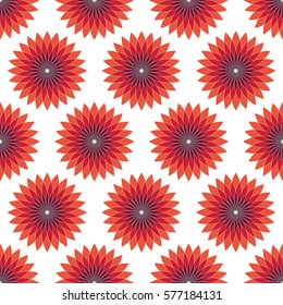 EPS10 file. Seamless floral geometric pattern. Vintage background.