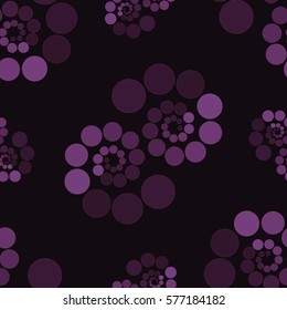 EPS10 file. Seamless floral geometric pattern. Vintage background.