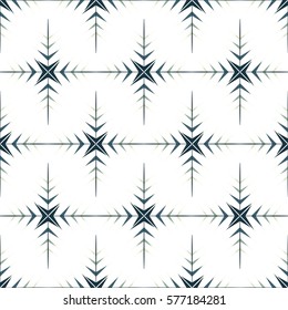 EPS10 file. Seamless floral geometric pattern. Vintage background.