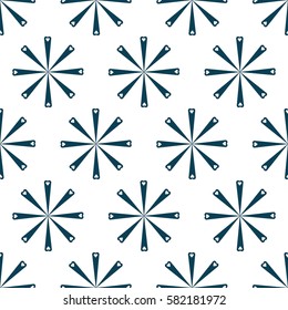 EPS10 file. Seamless floral geometric pattern. Vintage background.