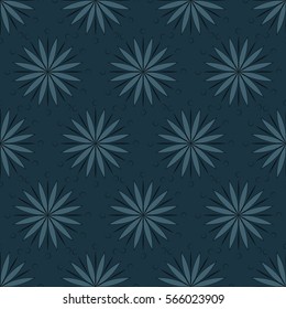 EPS10 file. Seamless vector floral geometric pattern. Vintage background.