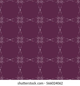 EPS10 file. Seamless vector floral geometric pattern. Vintage background.