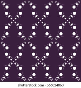 EPS10 file. Seamless vector floral geometric pattern. Vintage background.