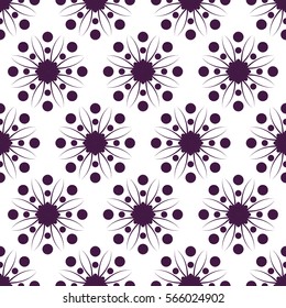 EPS10 file. Seamless vector floral geometric pattern. Vintage background.