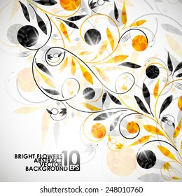eps10, floral background, vector abstract background
