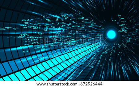 EPS10. Fractal Realms series. Creative arrangement of fractal elements, grids and symbols to act as complimentary graphic for subject of education, science and technology