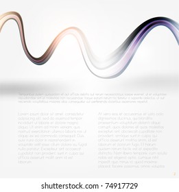Eps10. Fresh bright design idea with shining element to attract attention to your message. Fully editable.