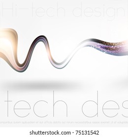 Eps10. Fresh bright design idea with shining element to attract attention to your message. Fully editable.