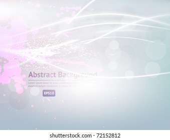 Eps10. Fresh design idea with shining element to attract attention to your message. Fully editable.