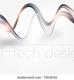 Eps10. Fresh design idea with shining element to attract attention to your message. Fully editable.