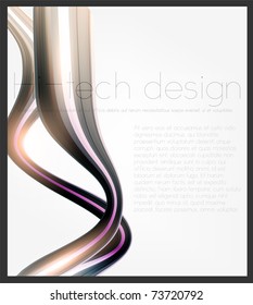 Eps10. Fresh design idea with shining element to attract attention to your message. Fully editable.