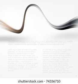Eps10. Fresh design idea with shining element to attract attention to your message. Fully editable.