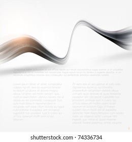 Eps10. Fresh design idea with shining element to attract attention to your message. Fully editable.