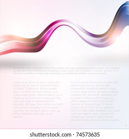 Eps10. Fresh design idea with shining element to attract attention to your message. Fully editable.