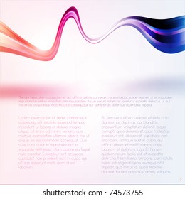 Eps10. Fresh design idea with shining element to attract attention to your message. Fully editable.