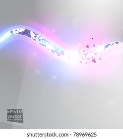 Eps10. Fresh design idea with shining element to attract attention to your message. Fully editable. RGB gamut.