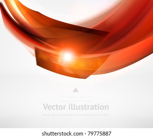 Eps10. Fresh red technology design idea with shining element to attract attention to your message. Fully editable.