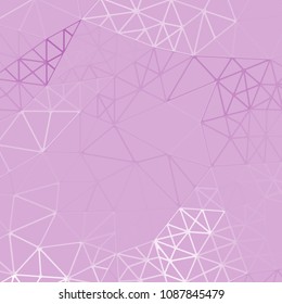 eps10. Futuristic background with lines and abstract low-poly, polygonal triangular mosaic background for web, presentations and prints. Grunge surface. Realistic 3D design template.