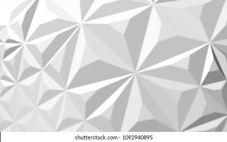 eps10. Futuristic background with lines and abstract low-poly, polygonal triangular mosaic background for web, presentations and prints. Grunge surface. Realistic 3D design template.