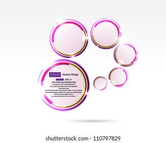 Eps10 Futuristic Violet Circle Concept Design
