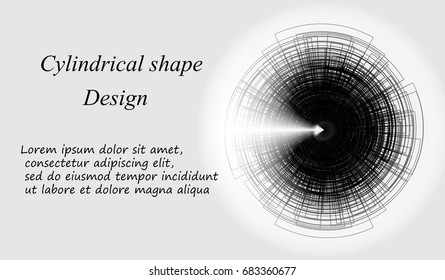 EPS10. geometric vector background for business or science presentation.