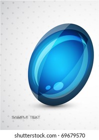 eps10 glass round shape background