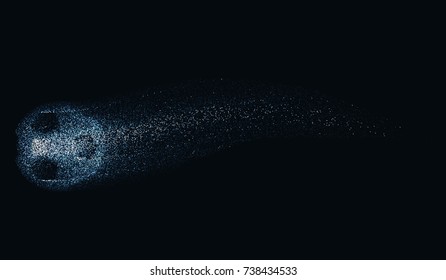 EPS10. Glow light effect. Vector illustration. dust
