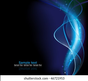 Eps10 Glowing blue background
