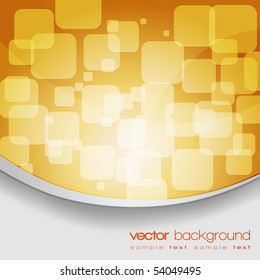 EPS10 - Gold squares lights vector background