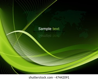 Eps10 Green Abstract Background