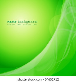 EPS10 Green smoke vector background with text