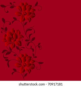 eps10 hand drawn background with a fantasy flower
