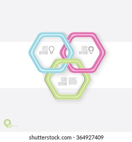 Eps10 Hexagonal Info Bubble for your Info Bar