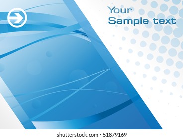 Eps10 Hi-tech blue background. Clip-art